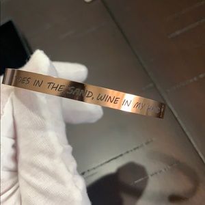 Rose gold cuff bracelet